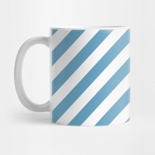 Blue White Stripes Back To School Pattern Mug